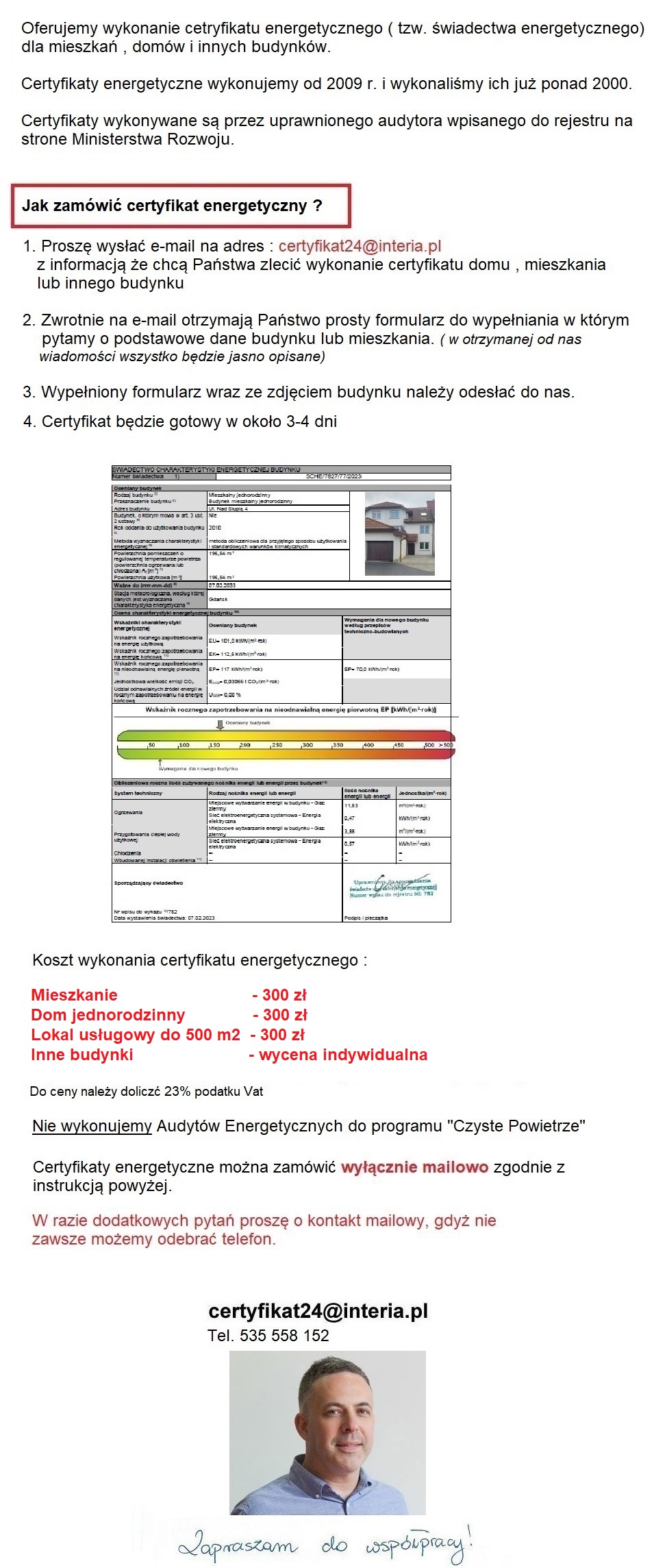 audyty energetyczne domów Gmina Klukowo